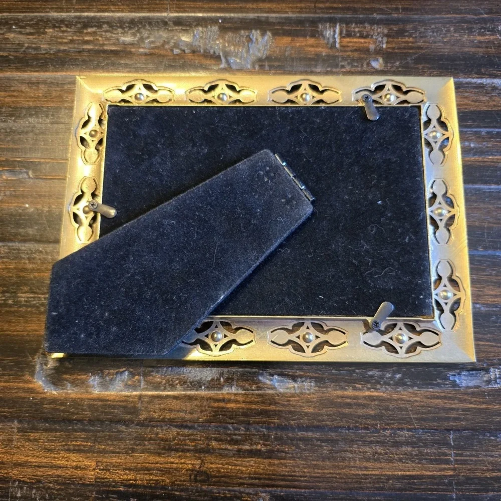 Vintage Y2k Filigree Trim‎ 6x4 Picture Frame With Black Felt Back